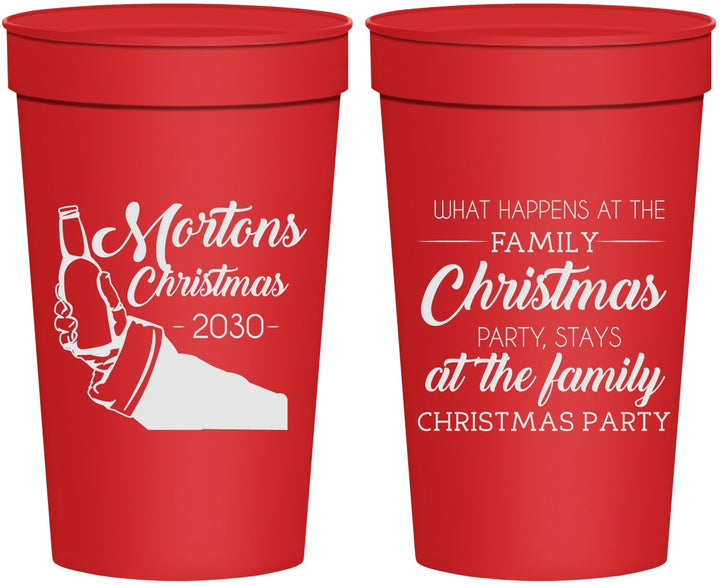 Personalized Christmas 32 oz Stadium Cups - Santa Claus | 280060