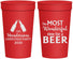 Personalized Christmas 32 oz Stadium Cups - Wonderful Time For A Beer | 280064