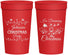 Personalized Christmas 32 oz Stadium Cups - Wine | 280068