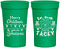 Personalized Christmas 32 oz Stadium Cups - Eat Drink Tacky | 280081