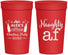 Personalized Christmas 32 oz Stadium Cups - Naughty Af | 280084