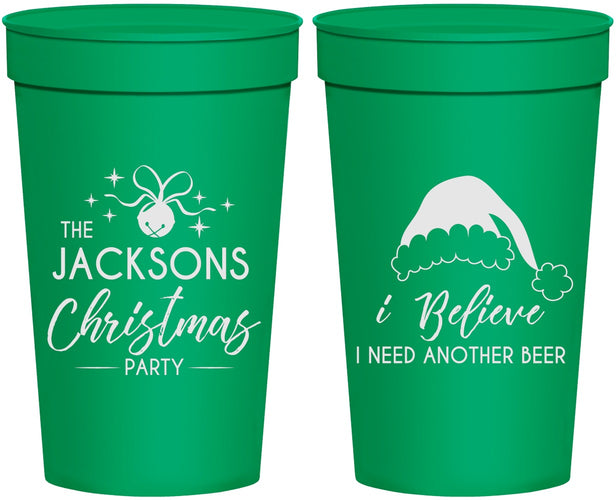 Personalized Christmas 32 oz Stadium Cups - Santa Claus | 280085