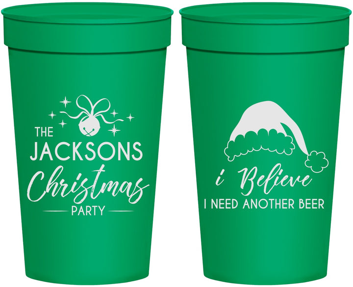 Personalized Christmas 32 oz Stadium Cups - Santa Claus | 280085