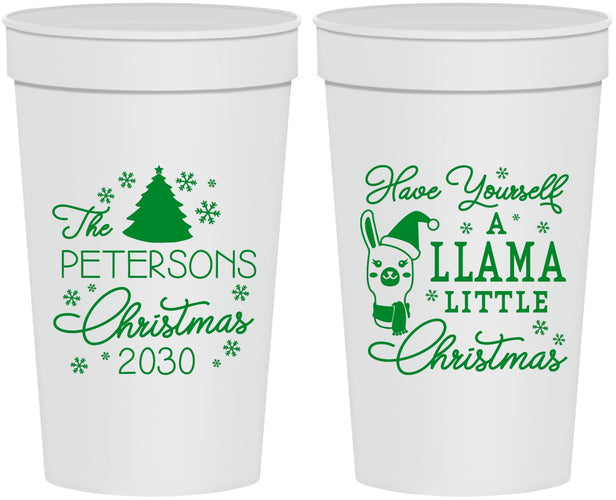 Personalized Christmas 32 oz Stadium Cups - Llama | 280095