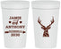 Personalized Wedding 32 oz Stadium Cups - Deer | 282