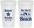 Personalized Wedding 32 oz Stadium Cups - We Did It On The Beach | 287