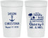 Personalized Wedding 32 oz Stadium Cups - Sandy Feet Salty Kisses | 290
