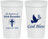 Personalized Baptism 32 oz Stadium Cups - God Bless | 290005