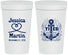 Personalized Wedding 32 oz Stadium Cups - They Tied The Knot Nautical | 293