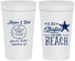 Personalized Wedding 32 oz Stadium Cups - Started On The Beach | 298