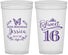 Personalized 16th Birthday 32 oz Stadium Cups - Butterfly | 300005