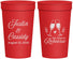 Personalized Rehearsal Dinner 32 oz Stadium Cups - Eat Drink Rehearse | 30001