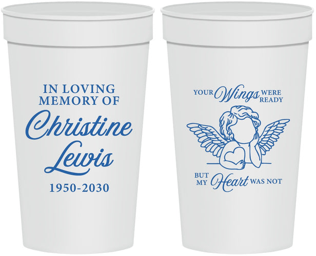 Personalized Memorial 32 oz Stadium Cups - In Loving Memory | 310000