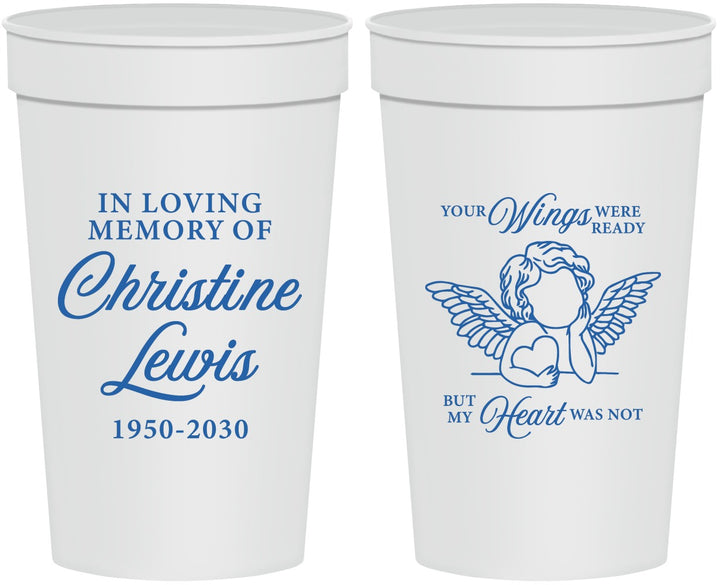 Personalized Memorial 32 oz Stadium Cups - In Loving Memory | 310000