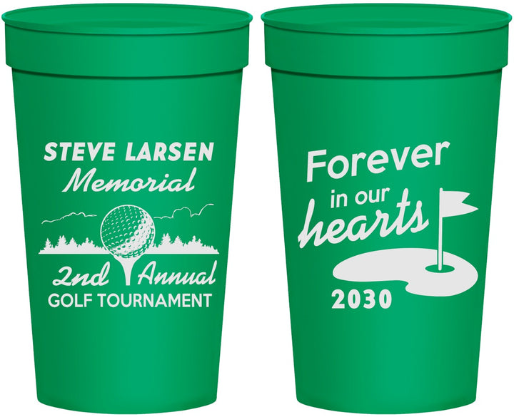 Personalized Memorial 32 oz Stadium Cups - Forever In Our Hearts | 310006