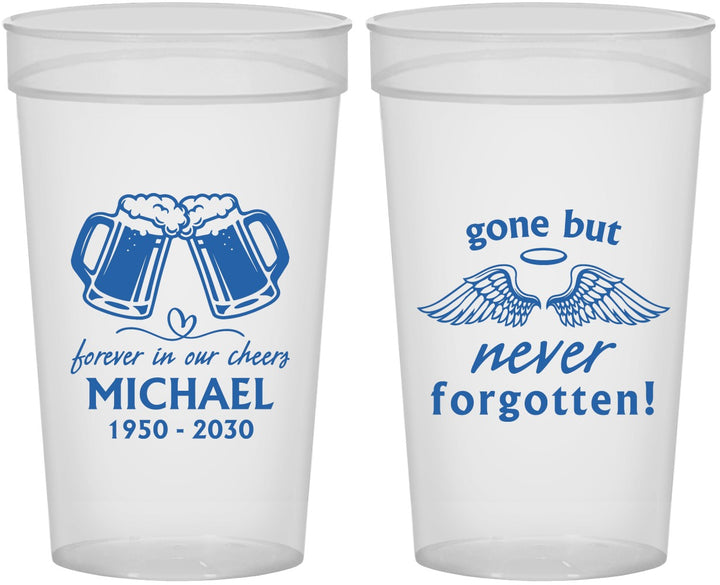 Personalized Memorial 32 oz Stadium Cups - Gone But Never Forgotten | 310010