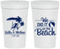 Personalized Wedding 32 oz Stadium Cups - We Did It On The Beach | 317