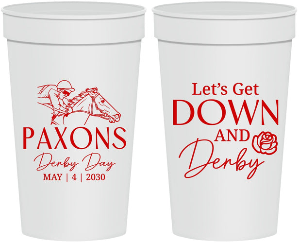 Personalized Derby Day 32 oz Stadium Cups - Lets Get Down And Derby | 320000