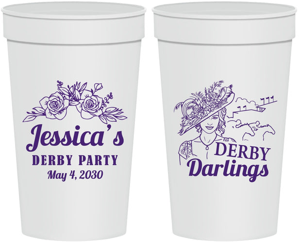 Personalized Derby Day 32 oz Stadium Cups - Derby Darlins | 320004