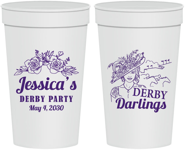 Personalized Derby Day 32 oz Stadium Cups - Derby Darlins | 320004