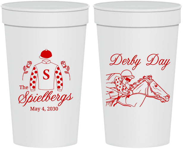 Personalized Derby Day 32 oz Stadium Cups - Horses | 320007