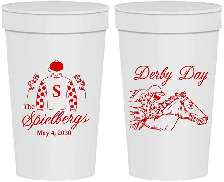 Personalized Derby Day 32 oz Stadium Cups - Horses | 320007