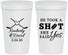 Personalized Wedding 32 oz Stadium Cups - Took A Shot Hockey | 323