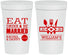 Personalized Wedding 32 oz Stadium Cups - Eat Drink Be Married | 324