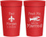 Personalized Wedding 32 oz Stadium Cups - Crawfish Boil | 330