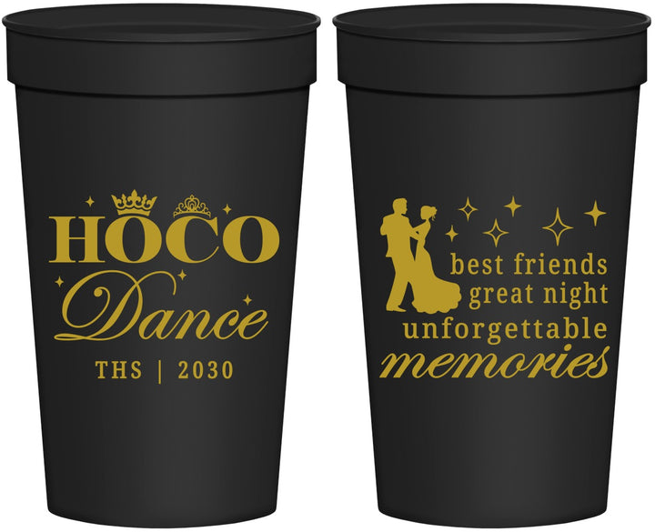 Personalized Homecoming 32 oz Stadium Cups - Hoco Dance | 330007