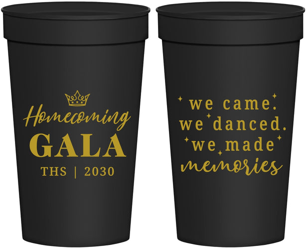 Personalized Homecoming 32 oz Stadium Cups - Danced Made Memories | 330008