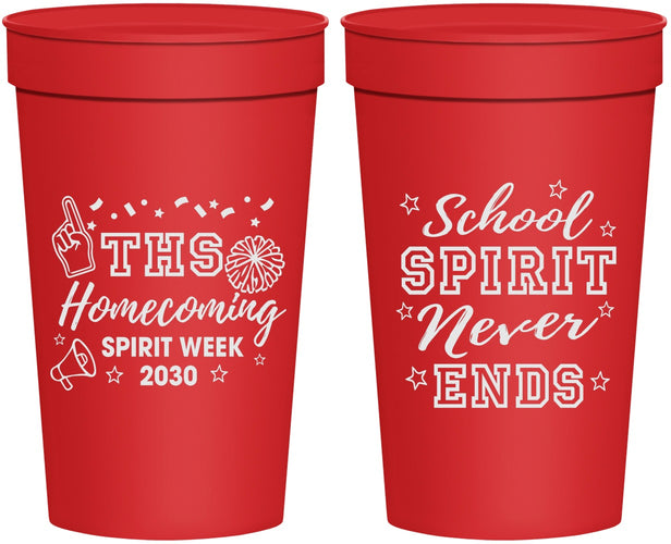 Personalized Homecoming 32 oz Stadium Cups - Spirit Week | 330011