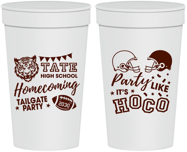 Personalized Homecoming 32 oz Stadium Cups - Party Like Its Hoco | 330012