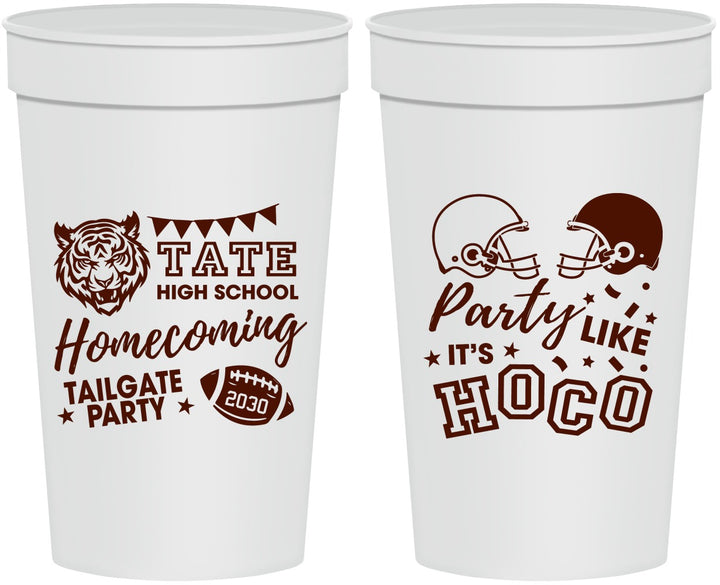 Personalized Homecoming 32 oz Stadium Cups - Party Like Its Hoco | 330012