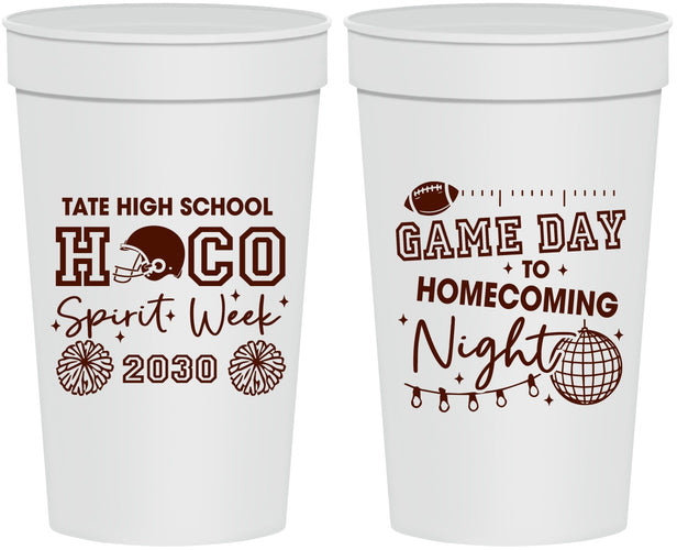 Personalized Homecoming 32 oz Stadium Cups - Spirit Week | 330013