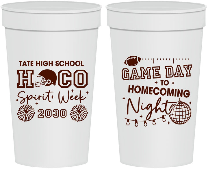 Personalized Homecoming 32 oz Stadium Cups - Spirit Week | 330013
