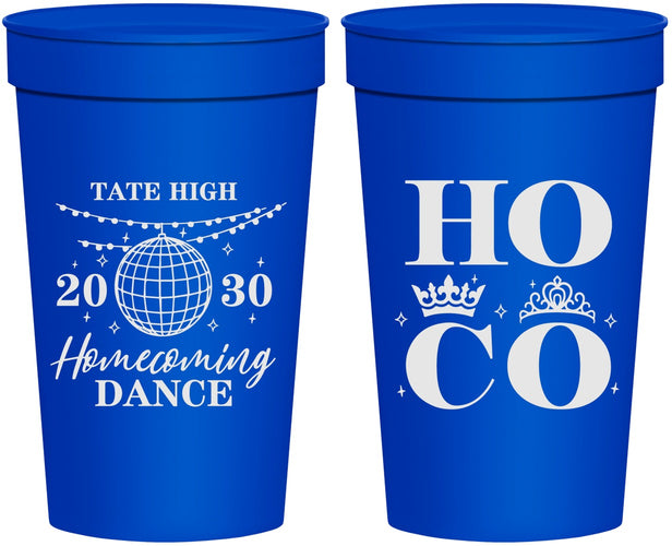 Personalized Homecoming 32 oz Stadium Cups - Hoco Dance | 330016