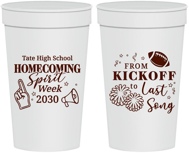 Personalized Homecoming 32 oz Stadium Cups - Spirit Week | 330019