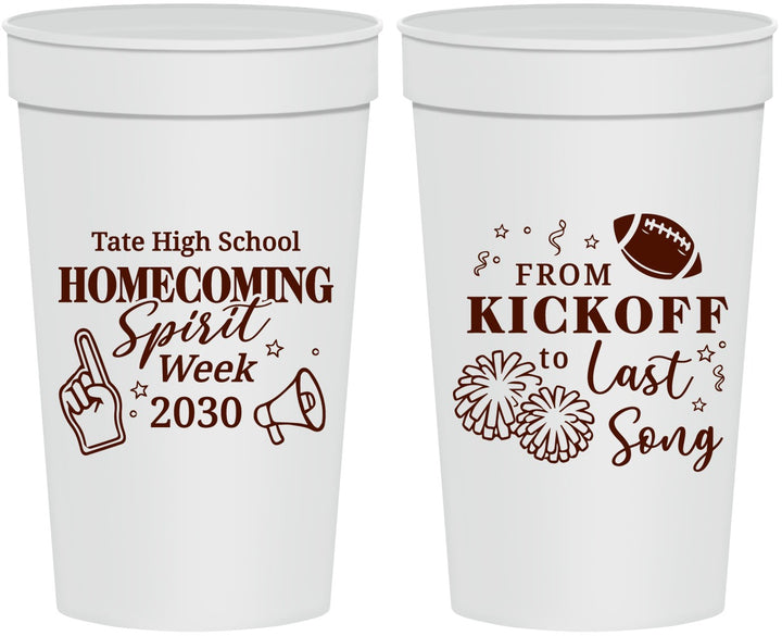 Personalized Homecoming 32 oz Stadium Cups - Spirit Week | 330019