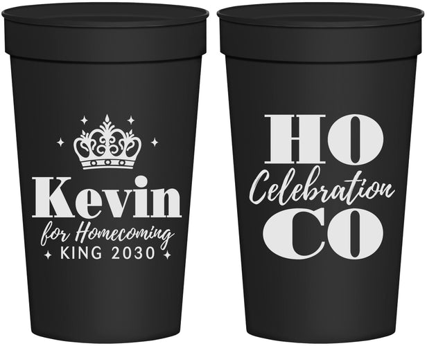 Personalized Homecoming 32 oz Stadium Cups - Hoco King Vote | 330023