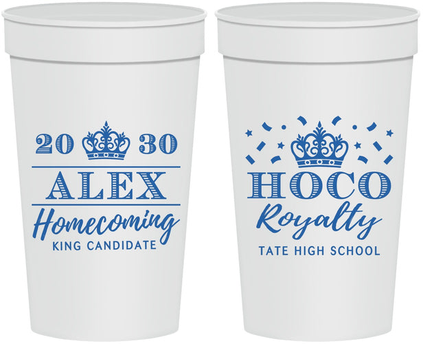 Personalized Homecoming 32 oz Stadium Cups - Hoco King Vote | 330025