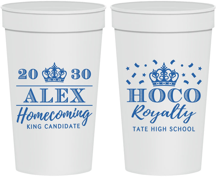 Personalized Homecoming 32 oz Stadium Cups - Hoco King Vote | 330025