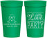 Personalized Wedding 32 oz Stadium Cups - Love Party | 331