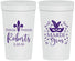 Personalized Wedding 32 oz Stadium Cups - Mardi Gras | 339