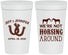 Personalized Wedding 32 oz Stadium Cups - Horseshoe | 340