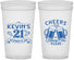Personalized 21st Birthday 32 oz Stadium Cups - Cheers To Twenty One Years | 340000