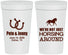 Personalized Wedding 32 oz Stadium Cups - Horseshoe | 341