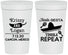 Personalized Wedding 32 oz Stadium Cups - Fiesta Siesta Tequila Repeat | 344