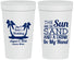 Personalized Wedding 32 oz Stadium Cups - Beach | 350