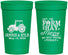 Personalized Wedding 32 oz Stadium Cups - Left The Farm Tractor | 351